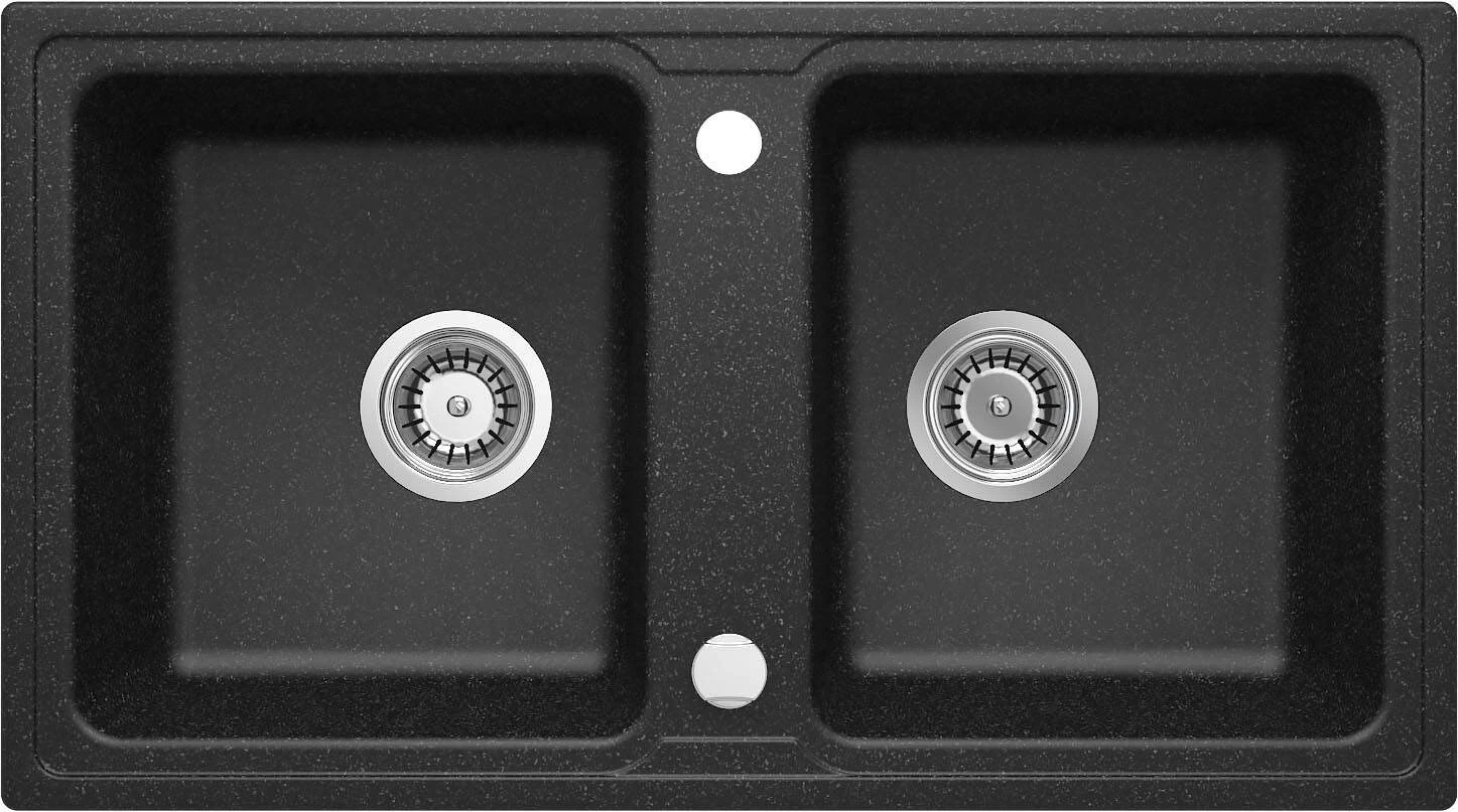 DEANTE 2-Bowl Granite Composite Kitchen Sink
