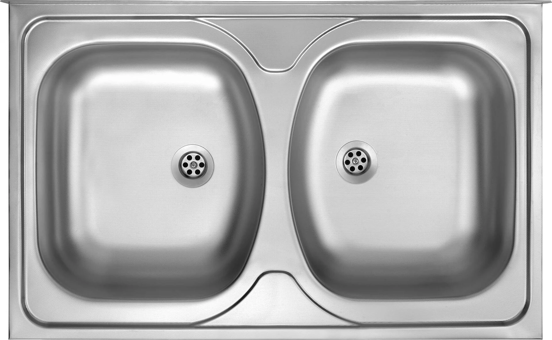 DEANTE 2-Bowl Stainless Steel Overlay Sink