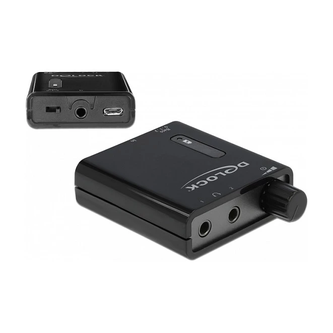 Delock 64056 pārnēsājams stereo austiņu pastiprinātājs