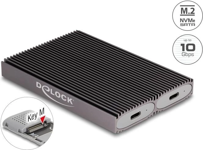 Delock USB Type-C Dual Combo korpuss