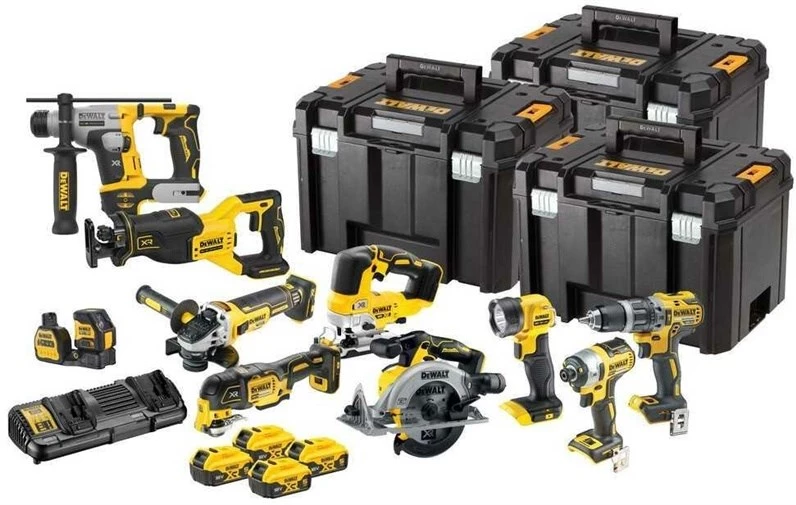 DEWALT 18V XR Kombinētais komplekts 10