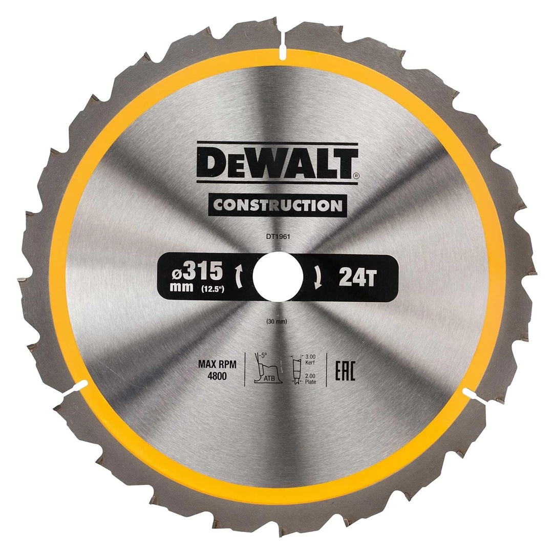 DEWALT DT1961-QZ Ripzāģa disks 315mm x