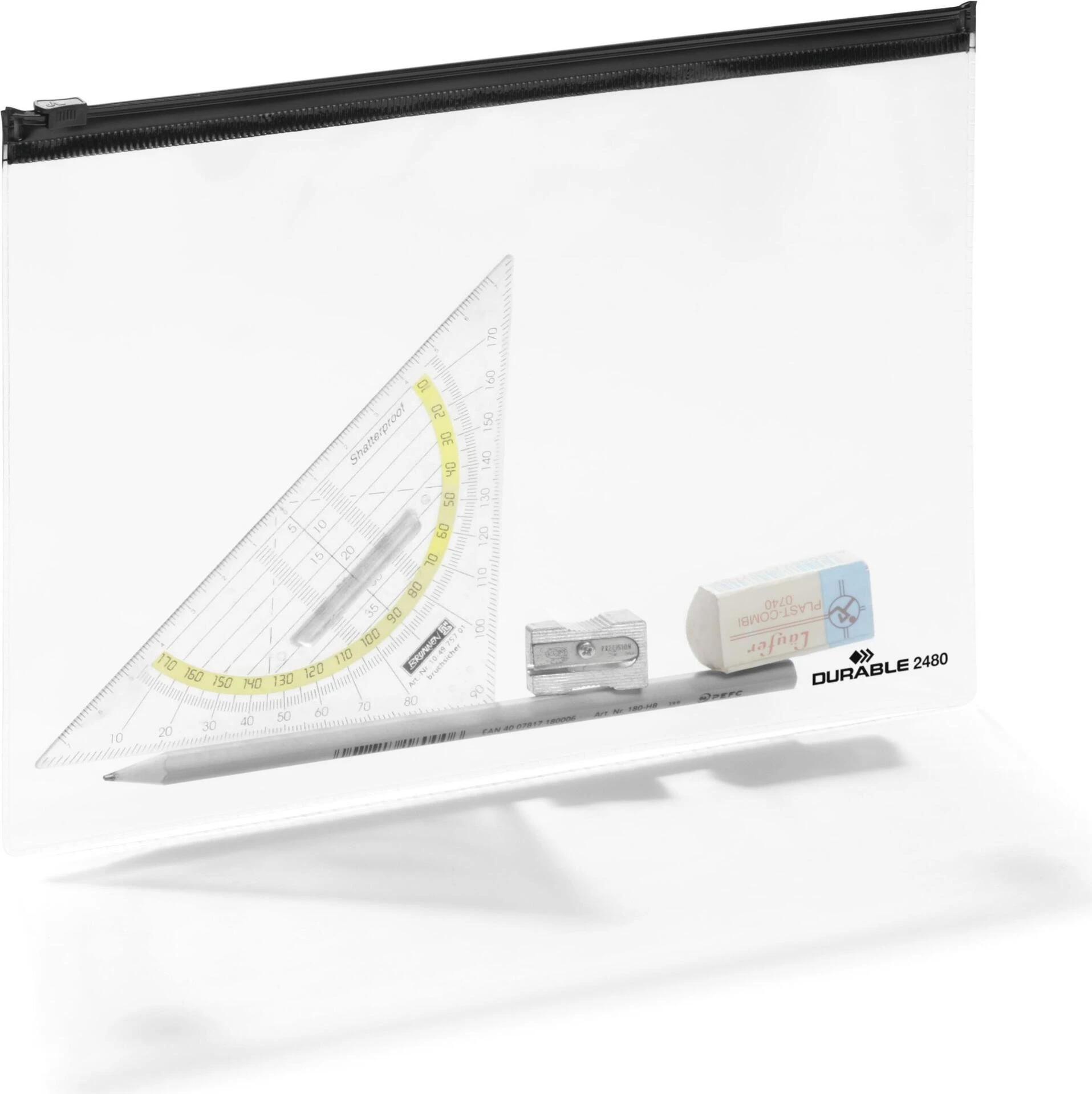DURABLE ZIP BAG A5 caurspīdīga dokumentu