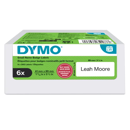 DYMO LabelWriter vārda nozīmītes etiķetes, 89