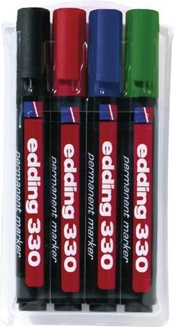 Edding 330/4 S Permanent Marker Set