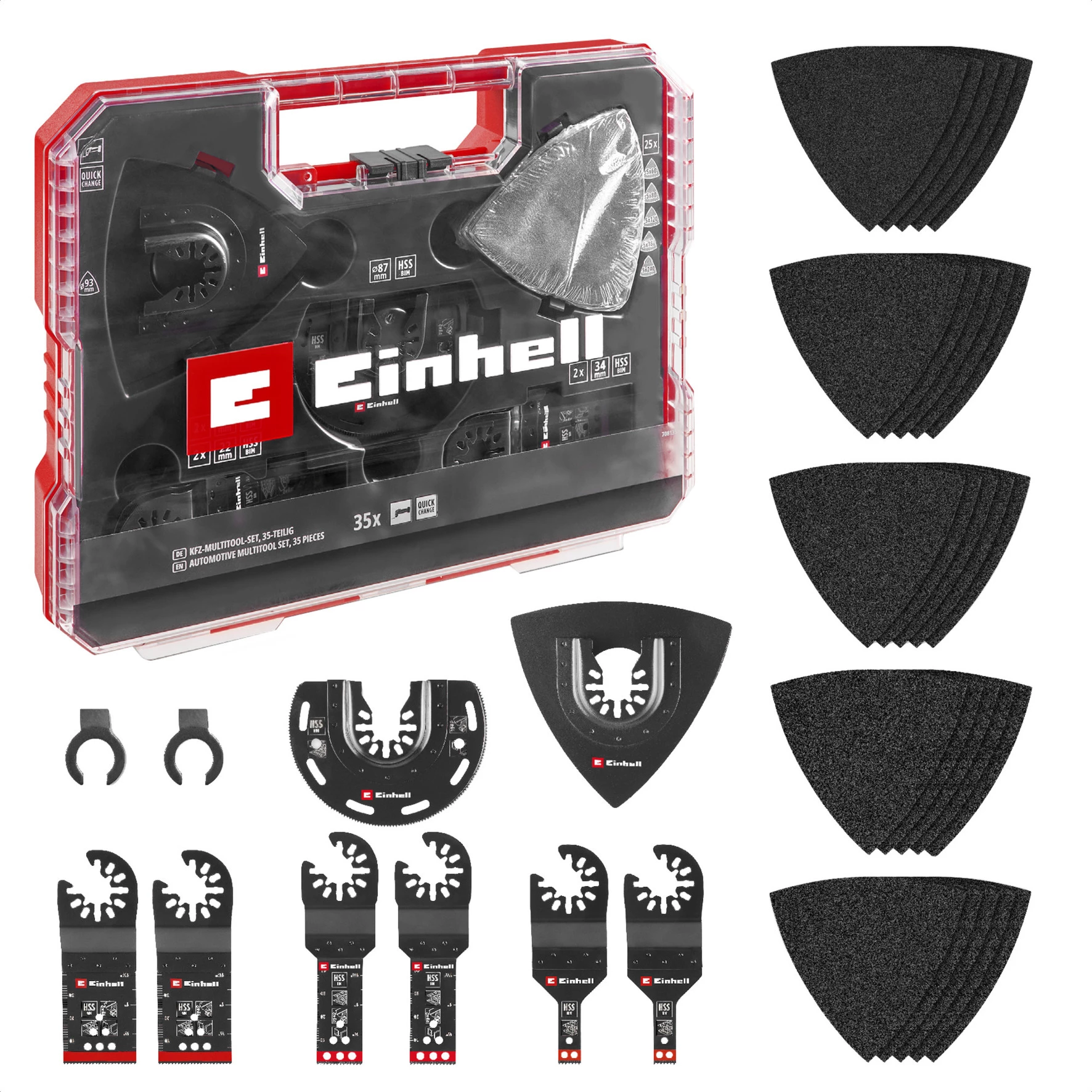 Einhell 708135 XL-PLUS-CASE BiM HSS daudzfunkcionālo