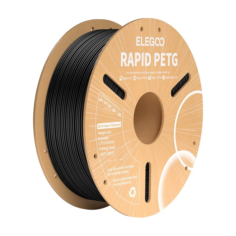 ELEGOO Rapid PETG Filament (Melns)