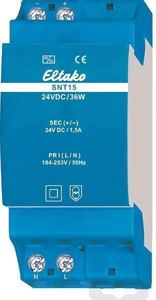 Eltako SNT15-24VDC/36W DIN sliedes barošanas bloks