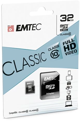 Emtec ECMSDM32GHC10CG 32GB MicroSDHC Class 10
