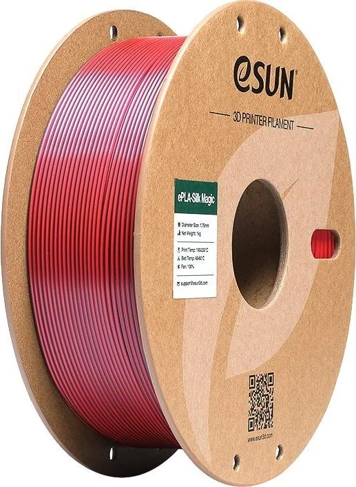 ESUN ePLA-Silk Magic 1,75mm melns-sarkans