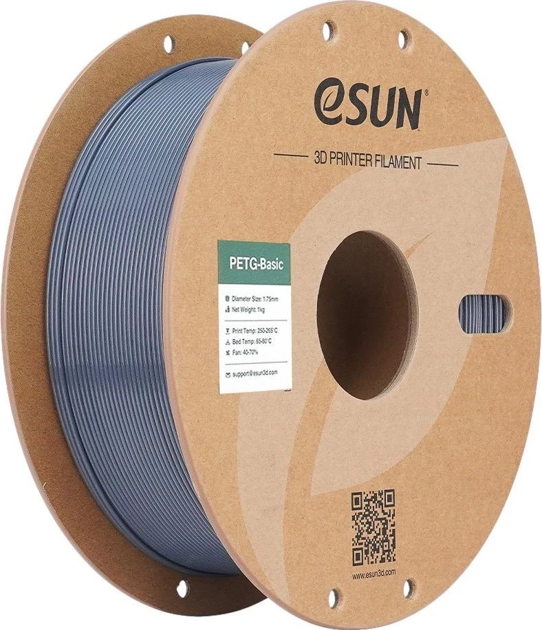 ESUN PETG 1,75mm pelēks 1kg