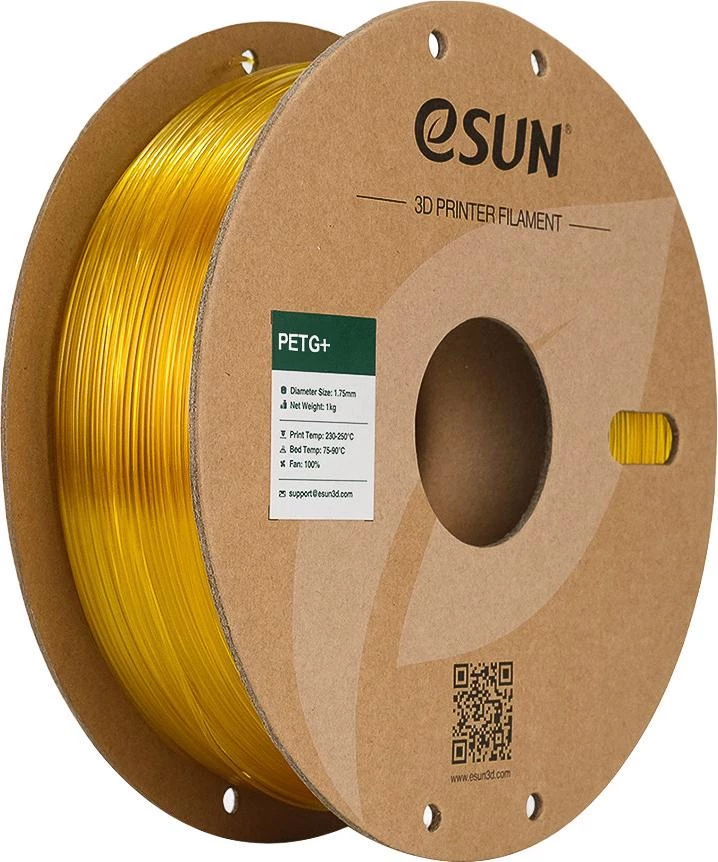 ESUN PETG+ 1.75mm caurspīdīgi dzeltenais