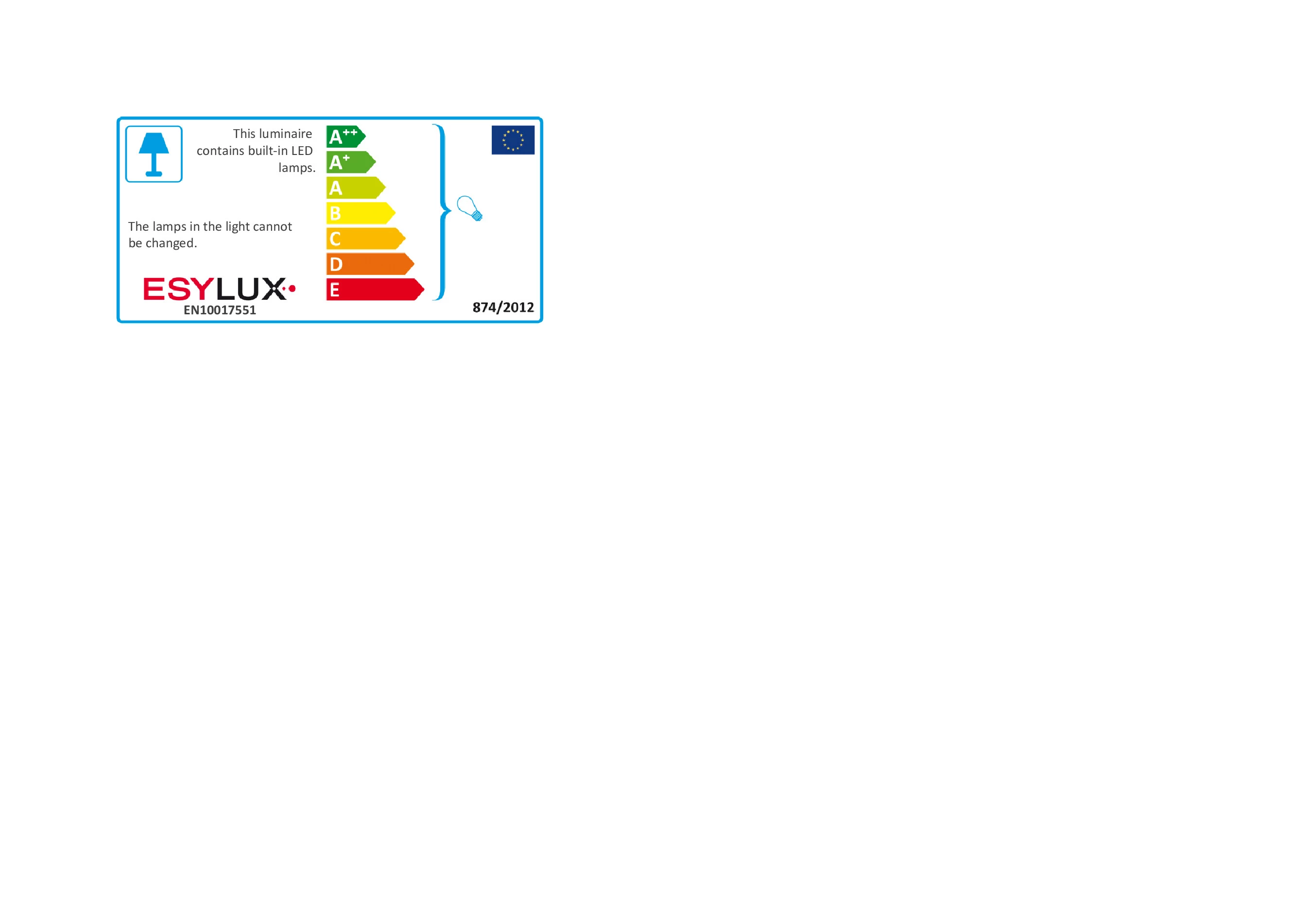 ESYLUX EN10017551 LED avārijas gaismeklis ar