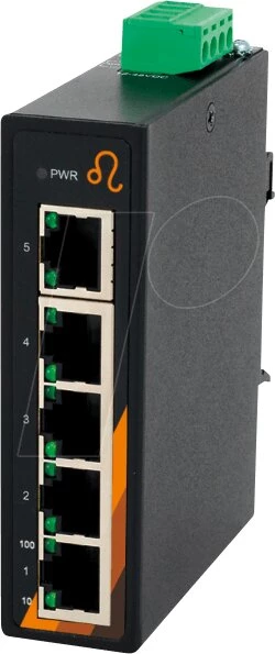 EXSYS EX-6200 5 portu rūpnieciskais Ethernet