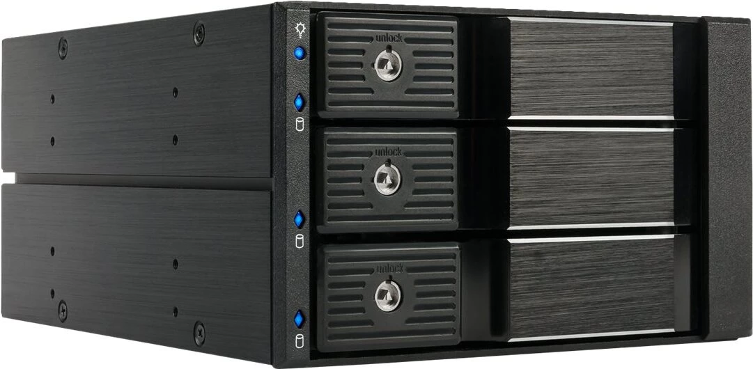 Fantec BP-SA2131 3 ligzdu SAS/SATA aizmugures