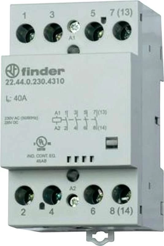 Finder 22 sērijas modulārais kontaktors 22