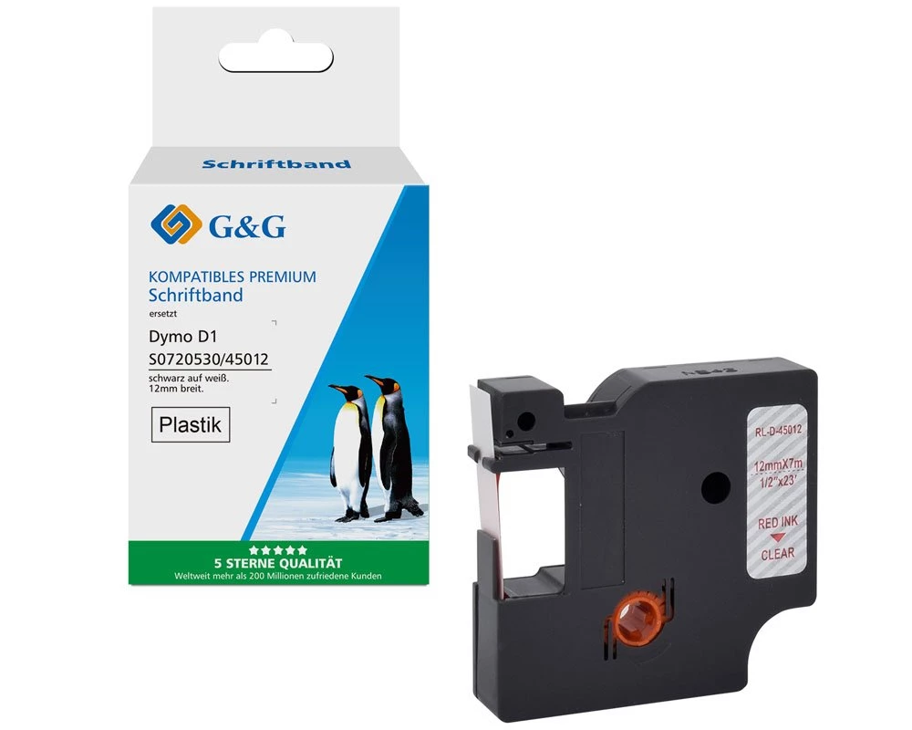 G&G saderīga Dymo D1 marķēšanas lente
