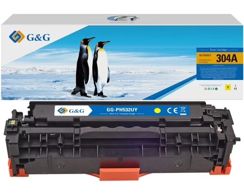 G&G saderīga dzeltenā tonera kasetne HP