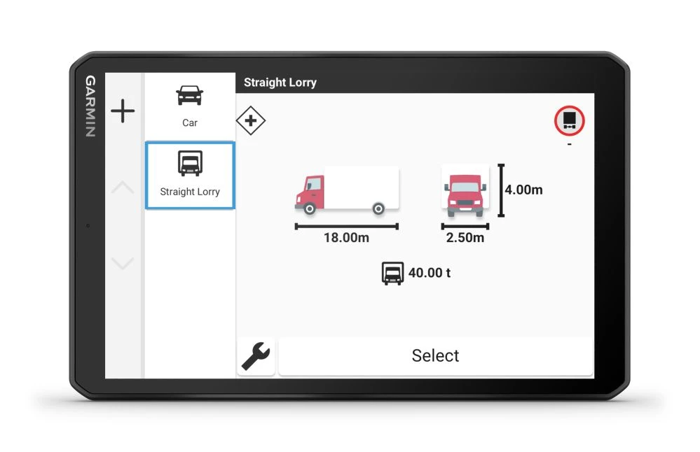 Garmin Dezl LGV820 8 inch GPS