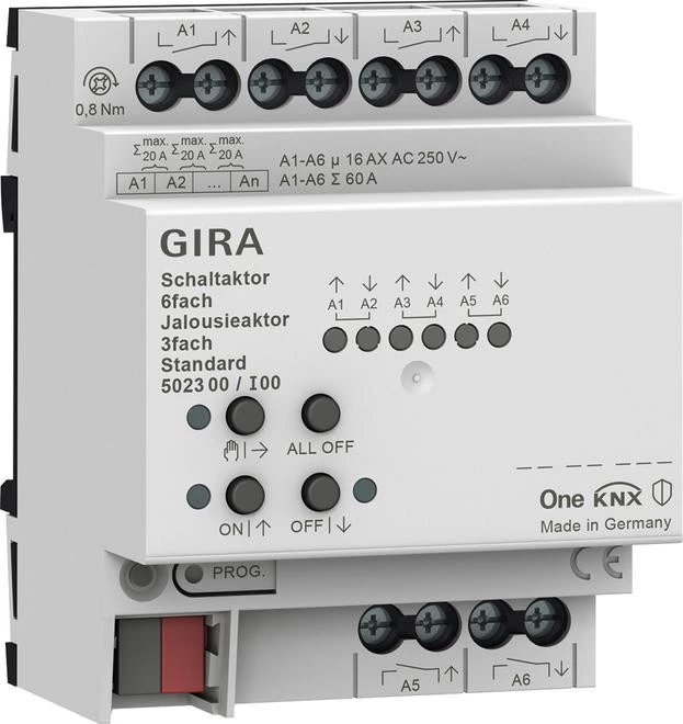 Gira Switch & Blind Actuator 6f/3f