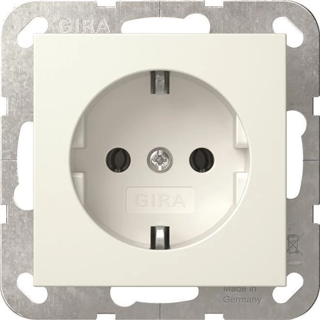 Gira System 55 SCHUKO kontaktligzda, tīri