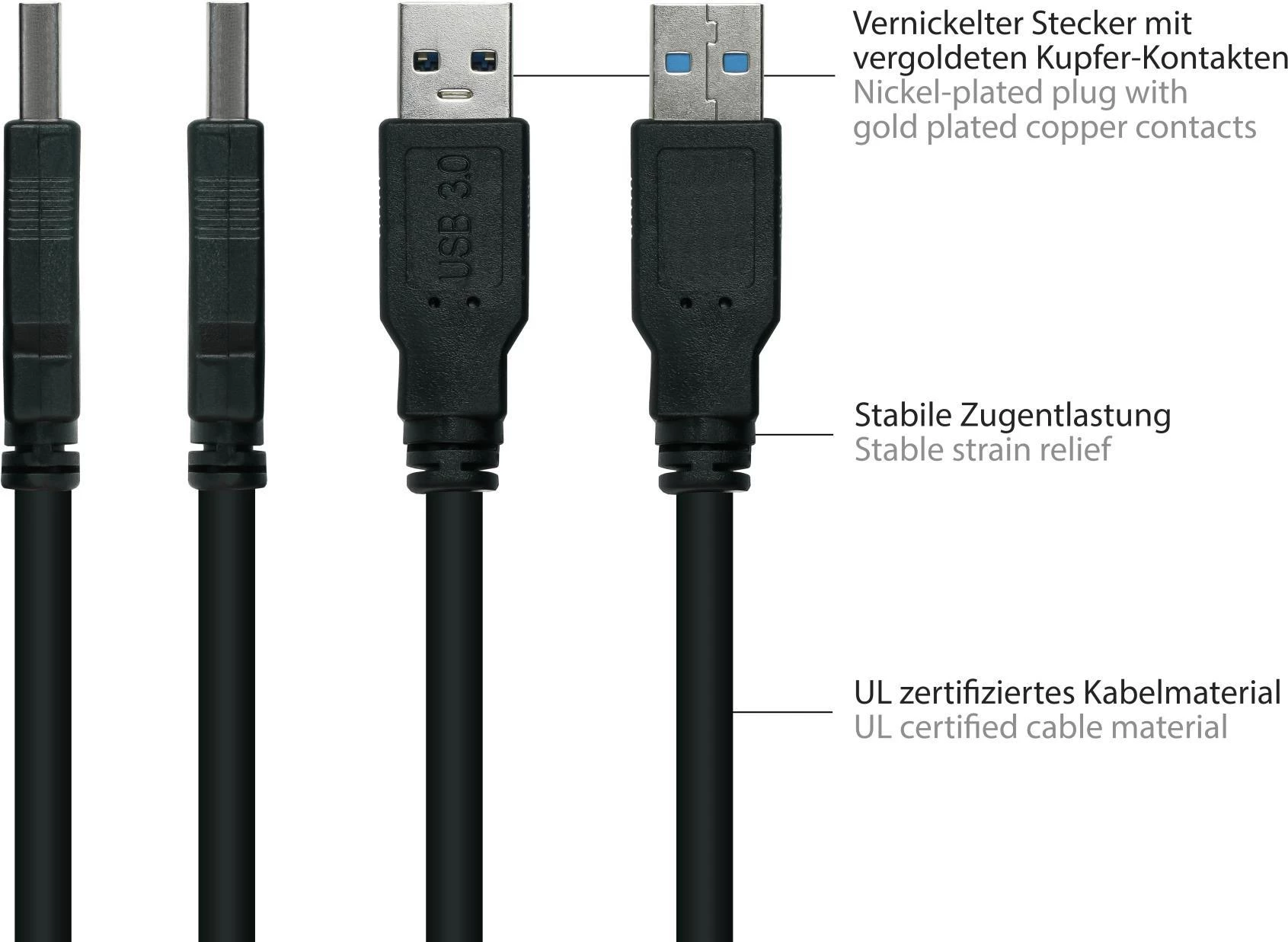 GoodConnections Alcasa UK30P-AMB-005S USB 3.2