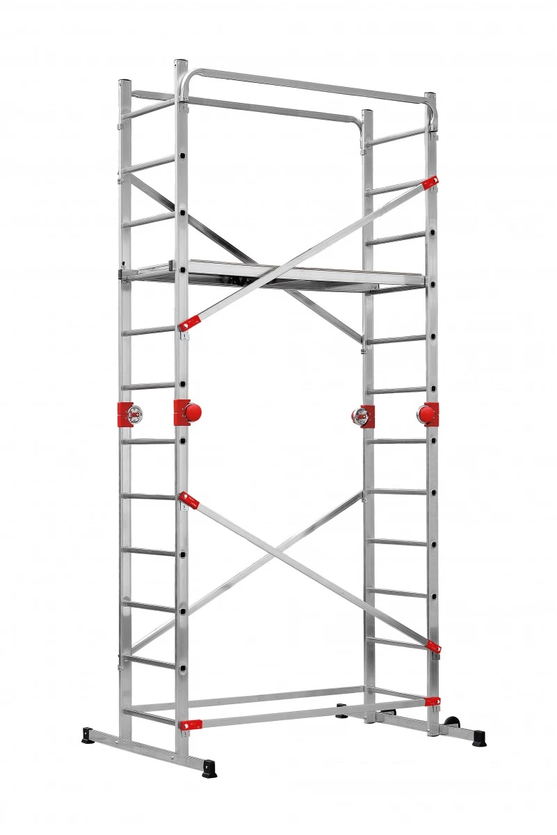 HAILO G60 alumīnija sastatnes, 2x12 pakāpieni