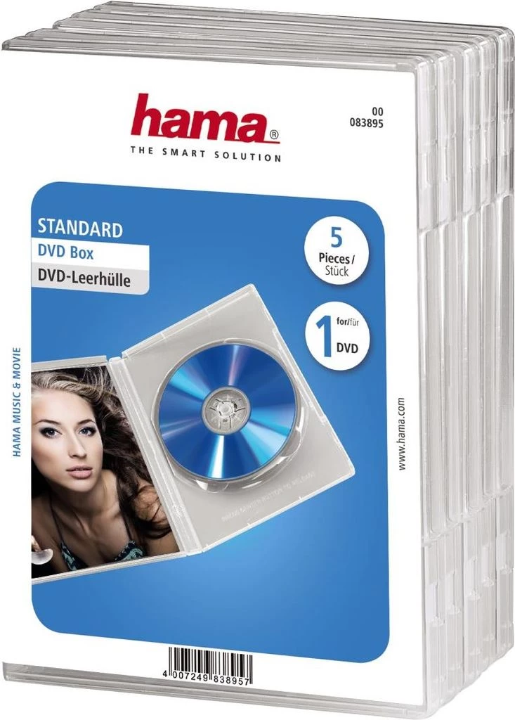 Hama DVD Jewel Case, 1 diska
