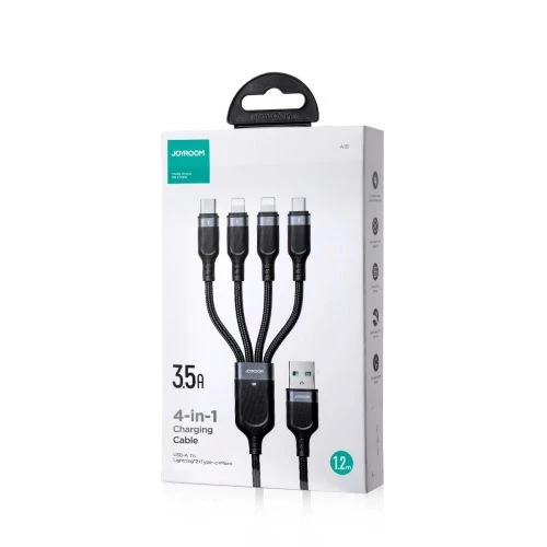 Joyroom 4-in-1 USB-A to 2x Lightning