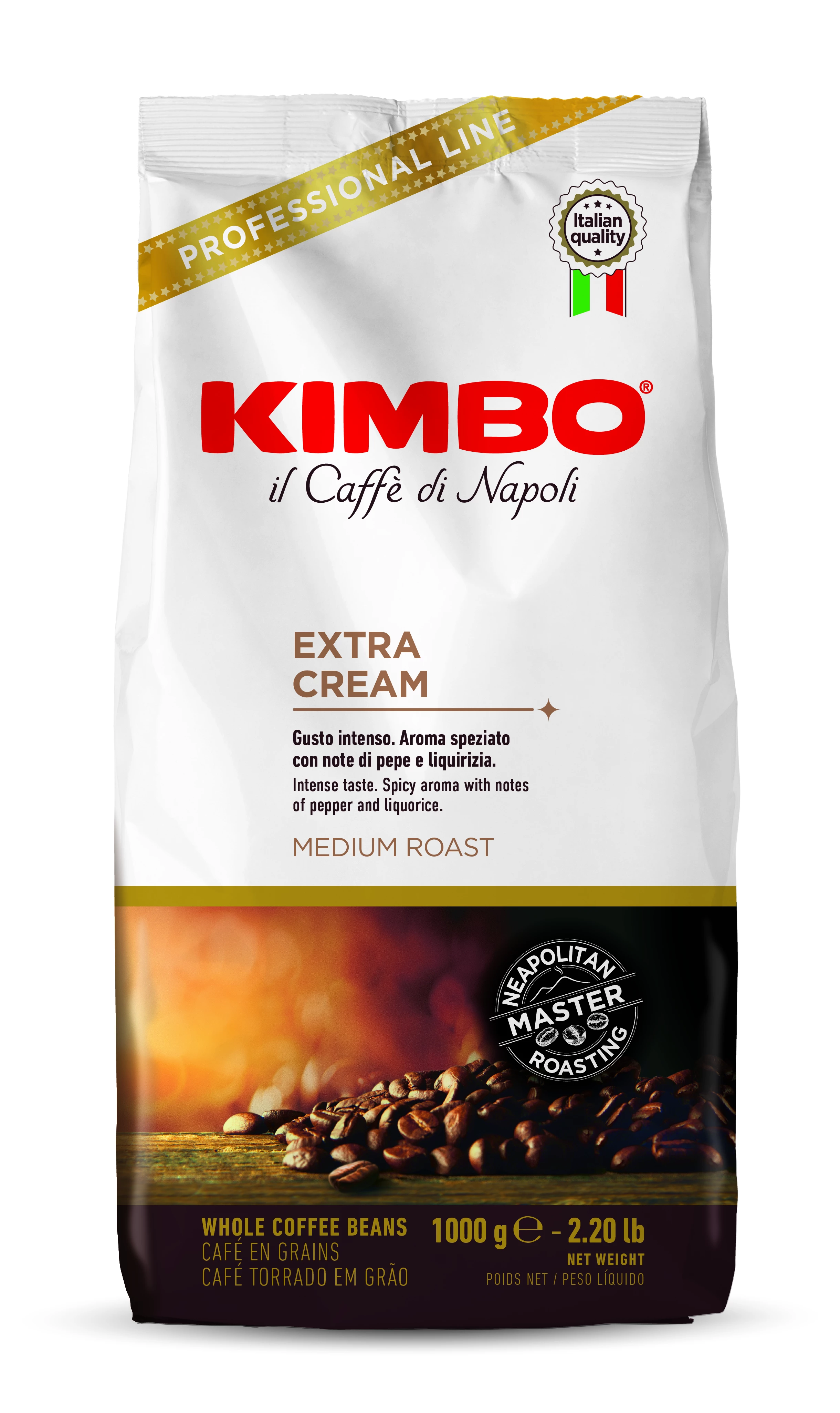 Kimbo EXTRA CREAM 1kg Beans
