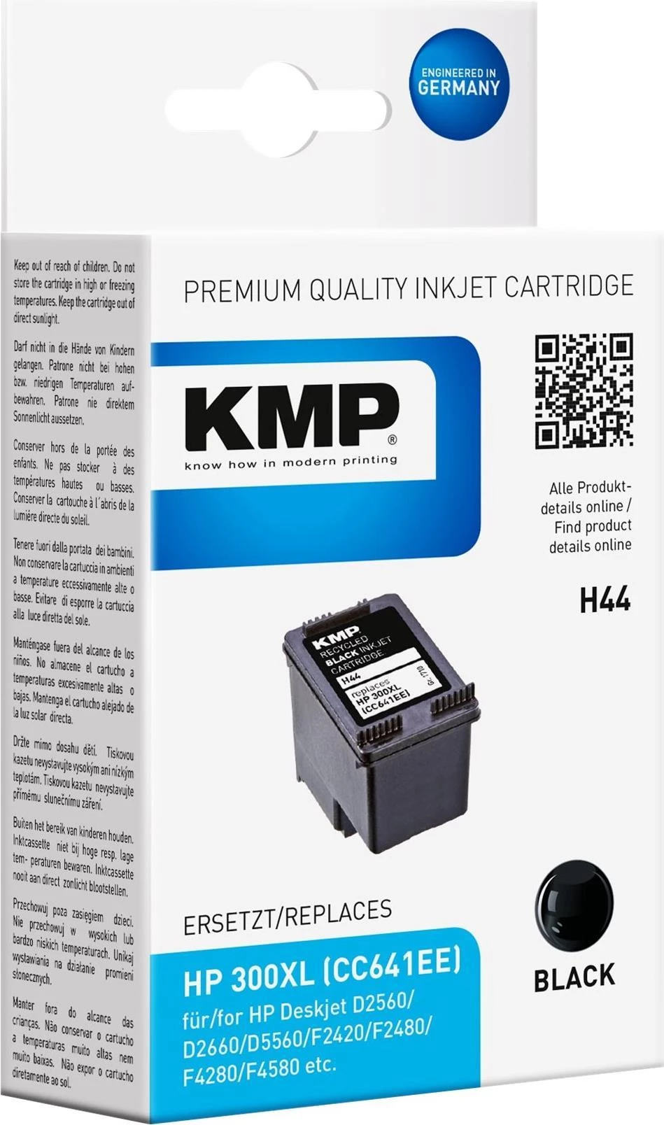 KMP H44 High Yield melnā tintes