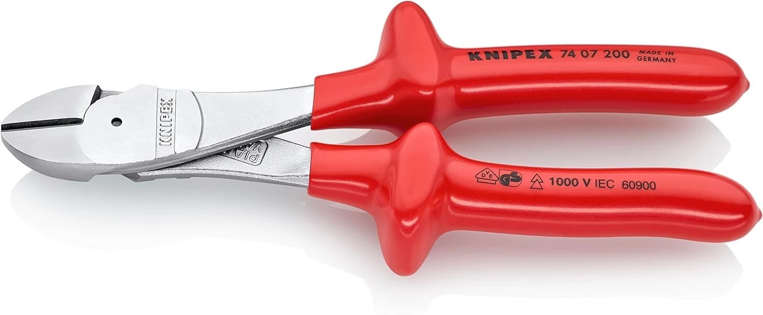 KNIPEX VDE augstas sviras diagonālās knaibles