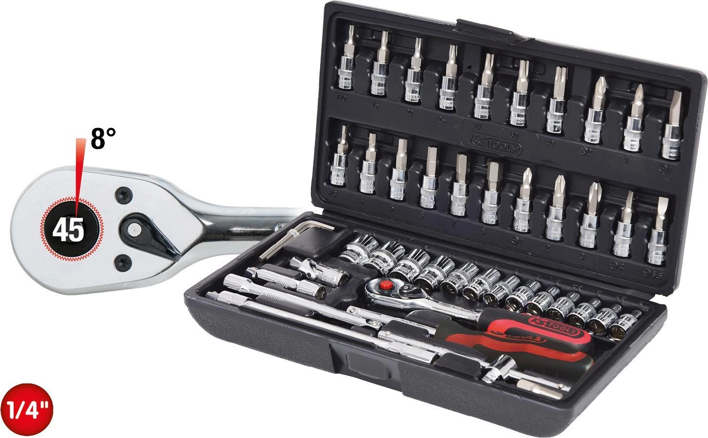 KS TOOLS 1/4 collu CHROMEplus 48