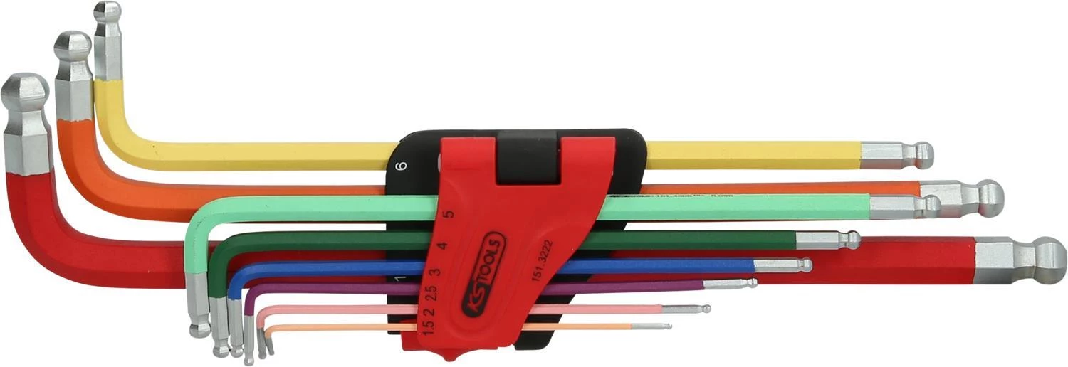 KS TOOLS 9 gabalu īpaši garš