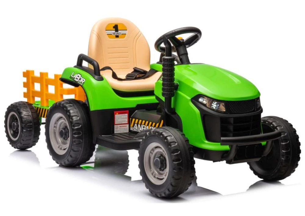 LEAN CARS Battery-Powered Tractor BBH-030 Green