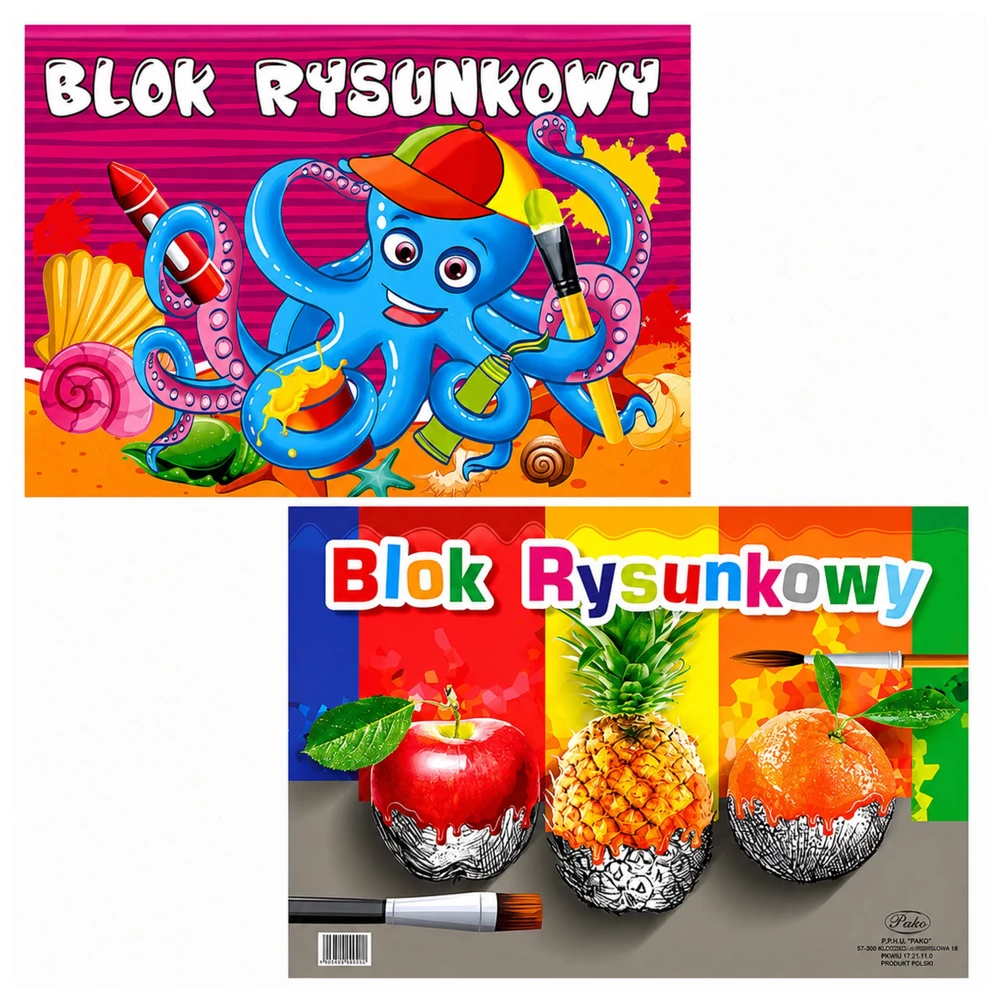 LEAN SCHOOL PROTOS balts zīmēšanas bloks