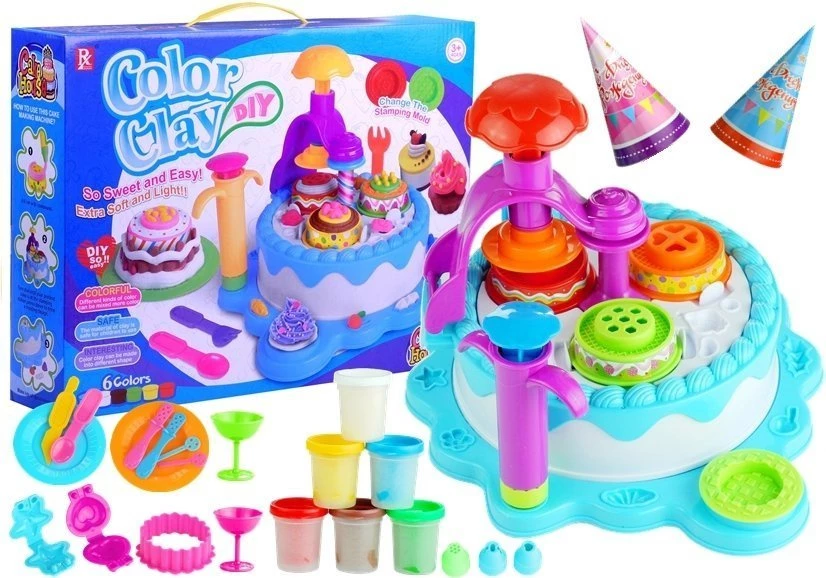 LEAN TOYS Color Clay DIY Birthday