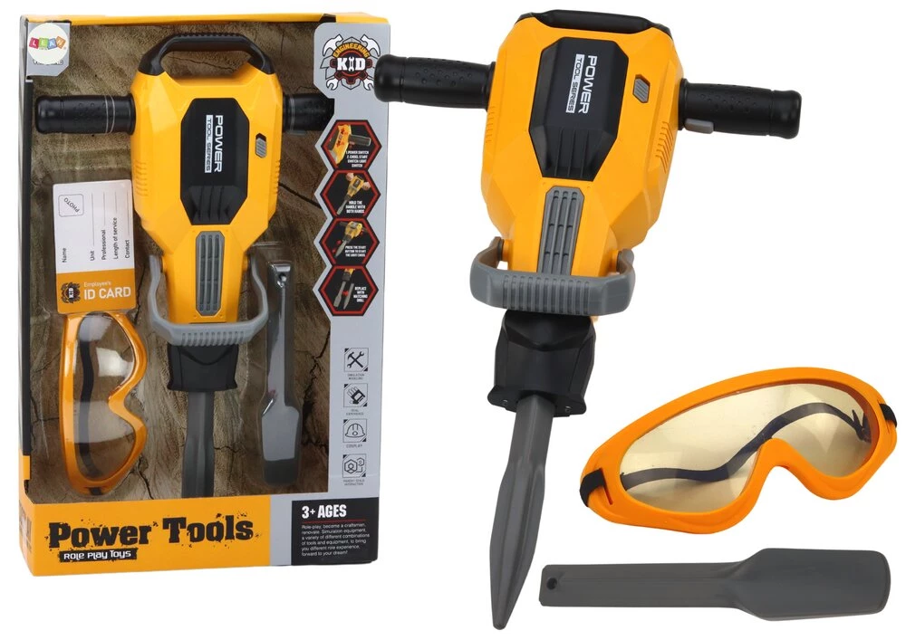 LEAN TOYS Rotaļu pneimatiskais āmurs ar