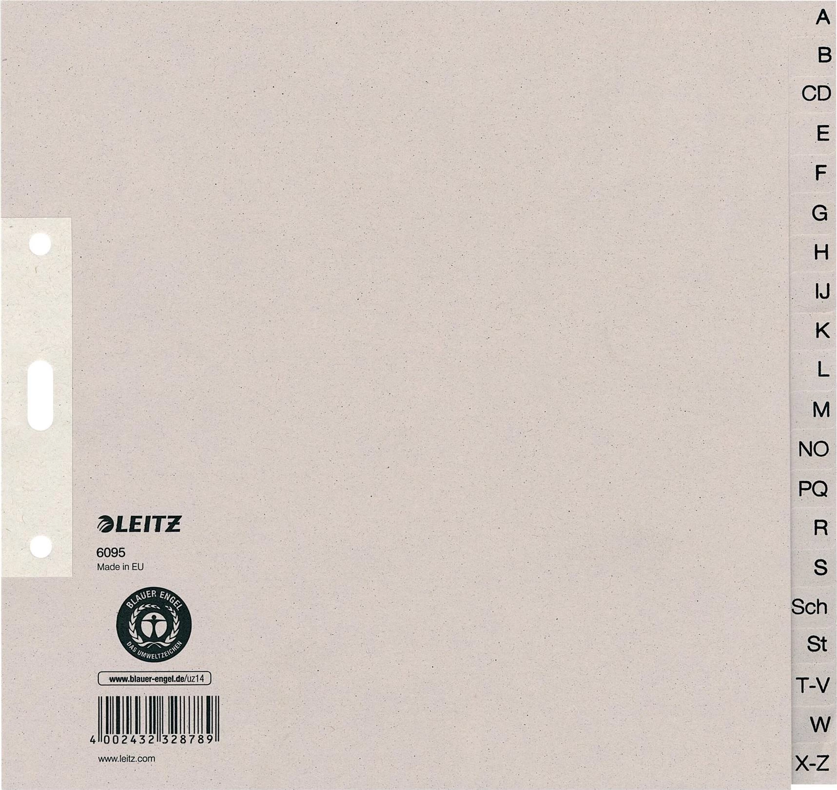 LEITZ Tauenpapier reģistrs, A-Z, A4, puse
