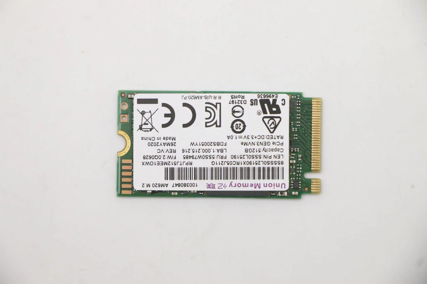 Lenovo 512GB M.2 2242 PCIe