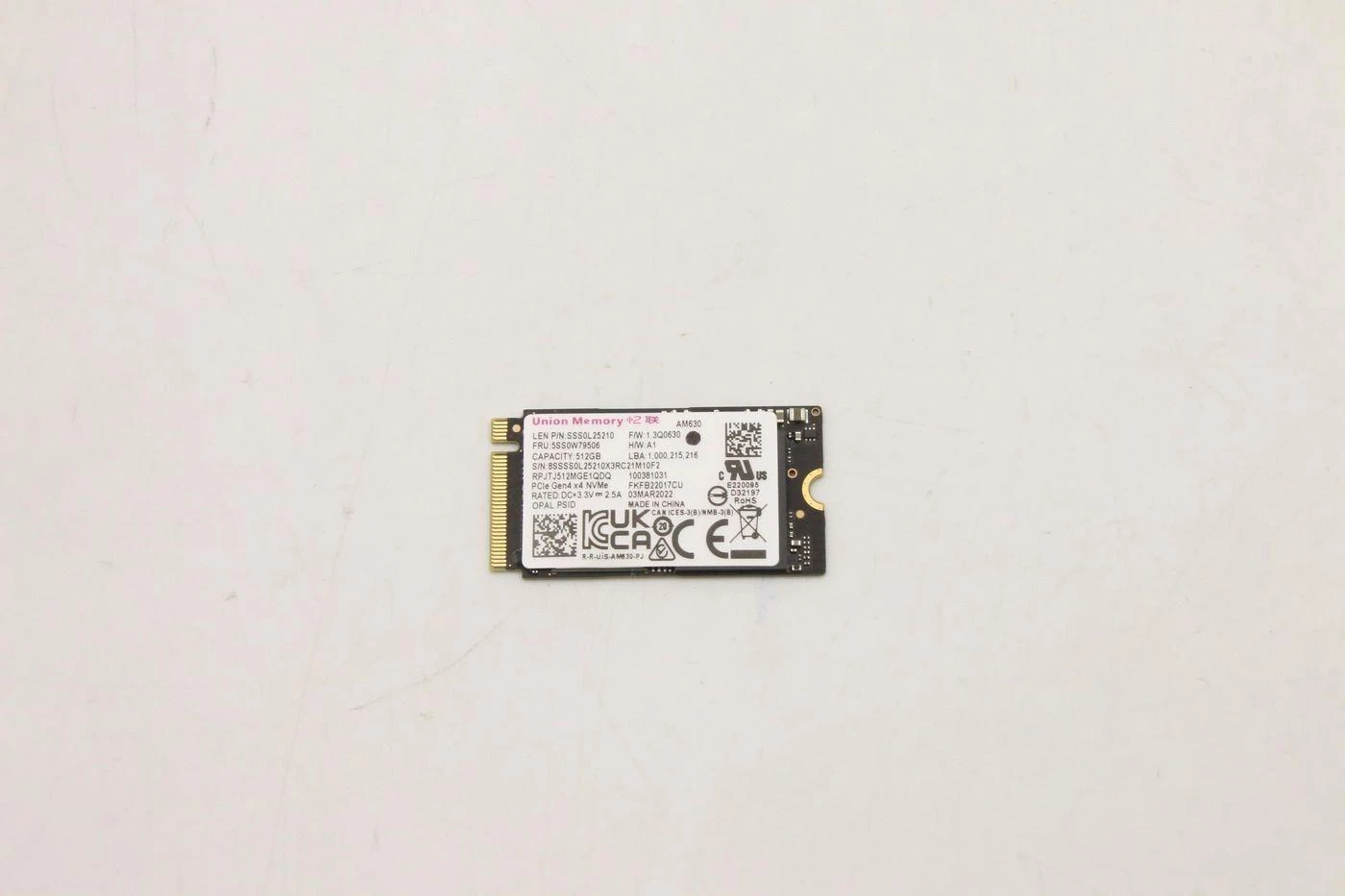 Lenovo 512GB M.2 2242 PCIe