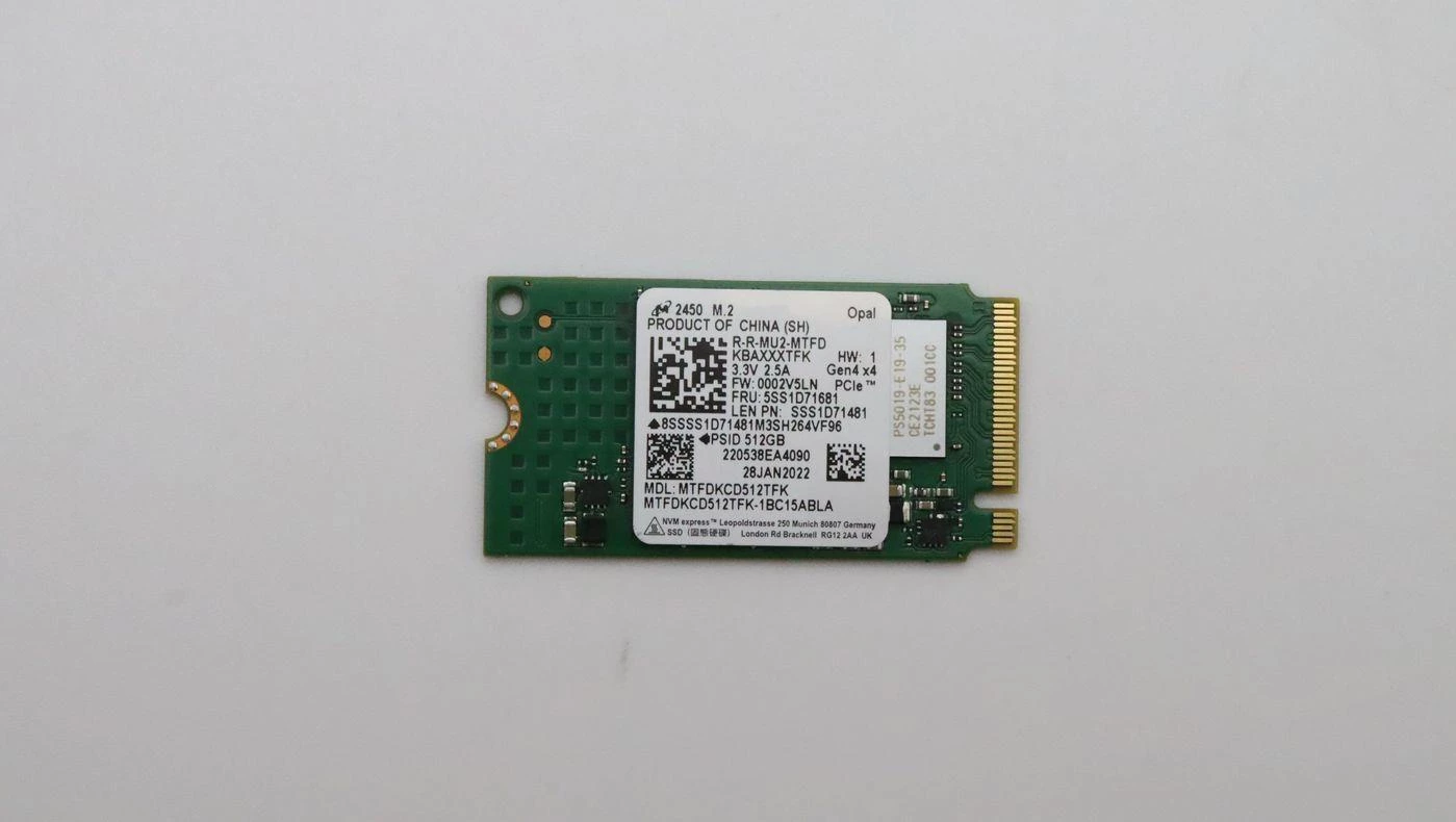 Lenovo 512GB M.2 2242 PCIe