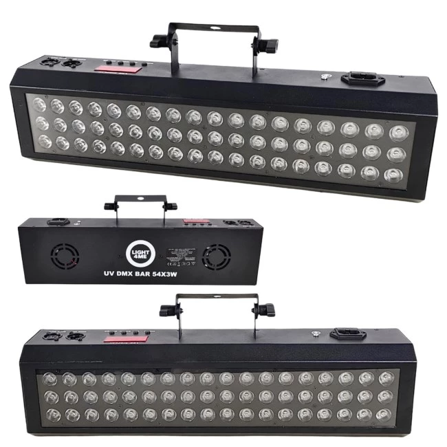 LIGHT4ME UV DMX BAR 54x3W UV