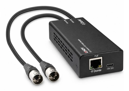 LINDY 2 kanālu Dante uz XLR
