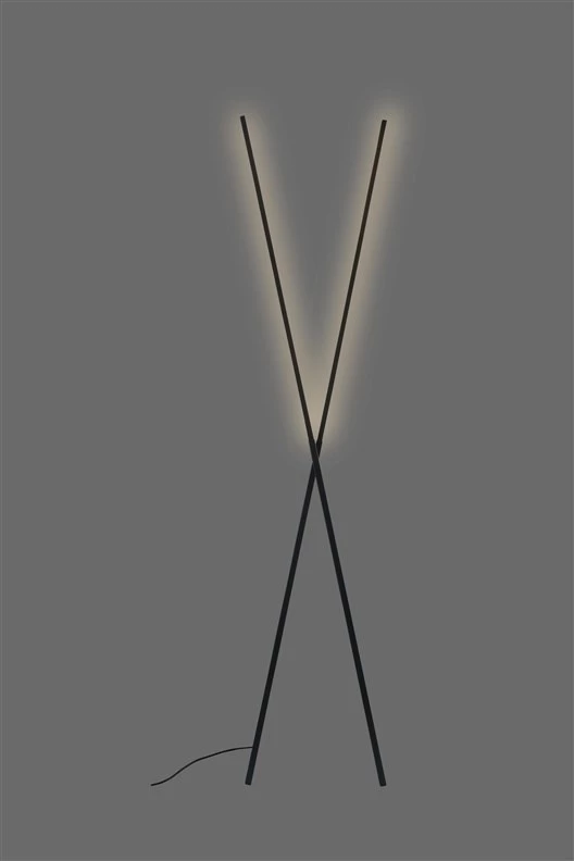 LUMINAIRE FLOOR 20W LED 1100LM melna