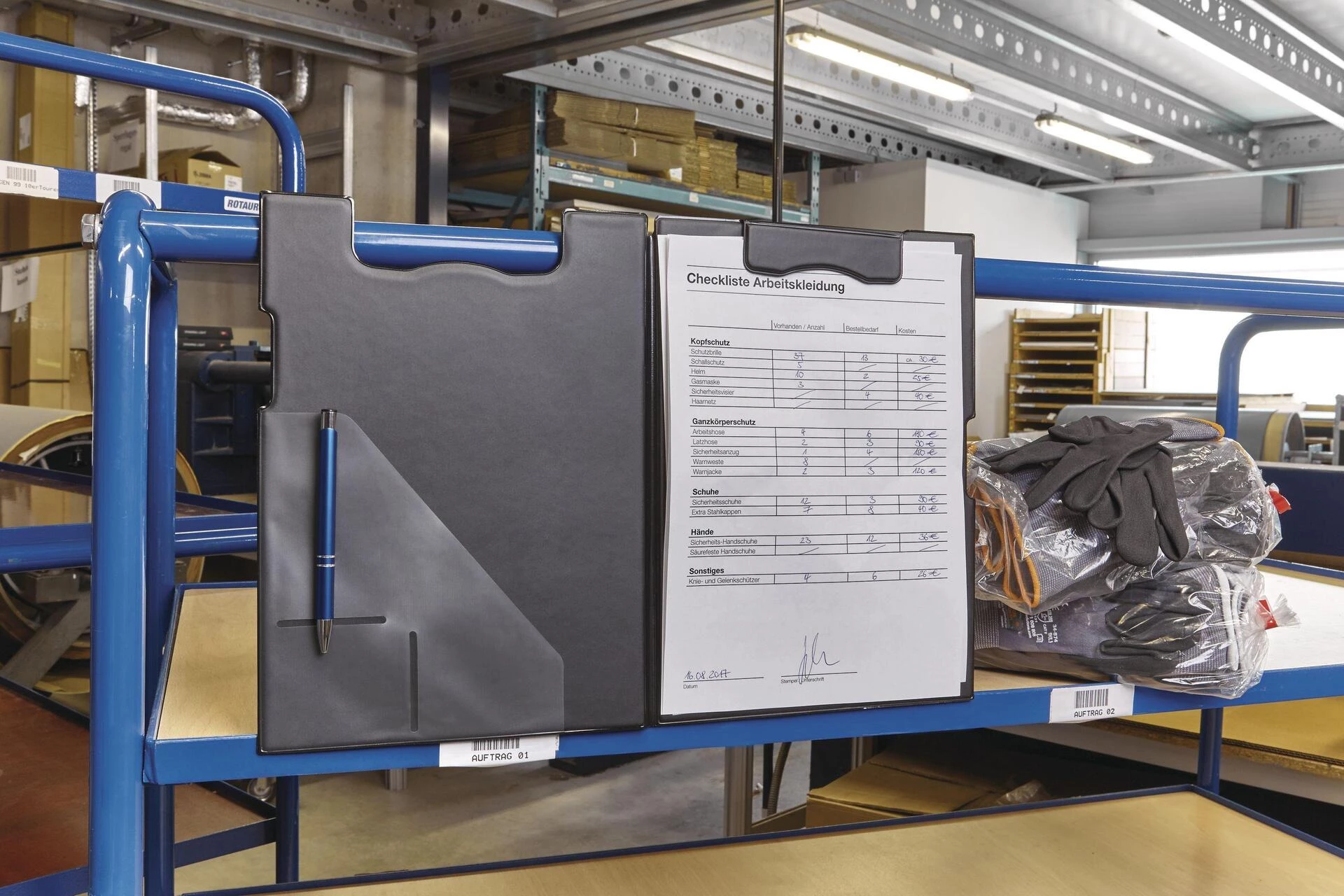 MAGNETOPLAN HOLTZ magnētiskā rakstāmplāksne A4 melna