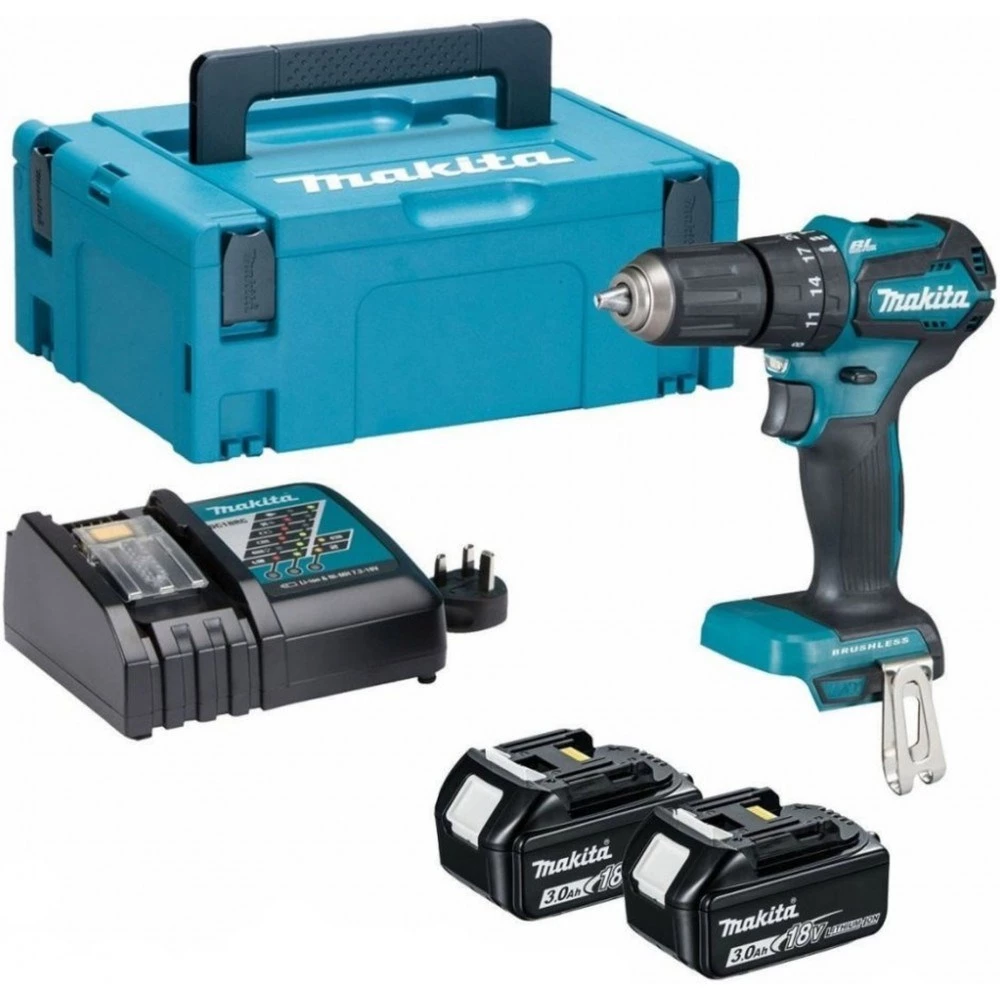 MAKITA 18V bezsuku triecienurbis DHP485RAJ 50/27Nm