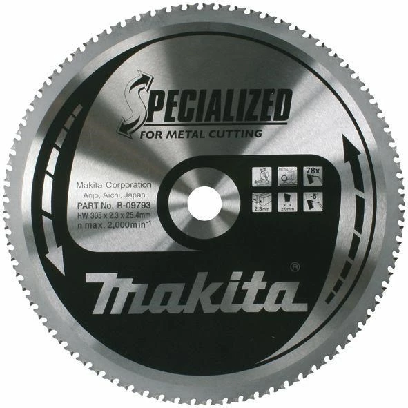 Makita 305x25.4x78T TCT ripzāģa asmens