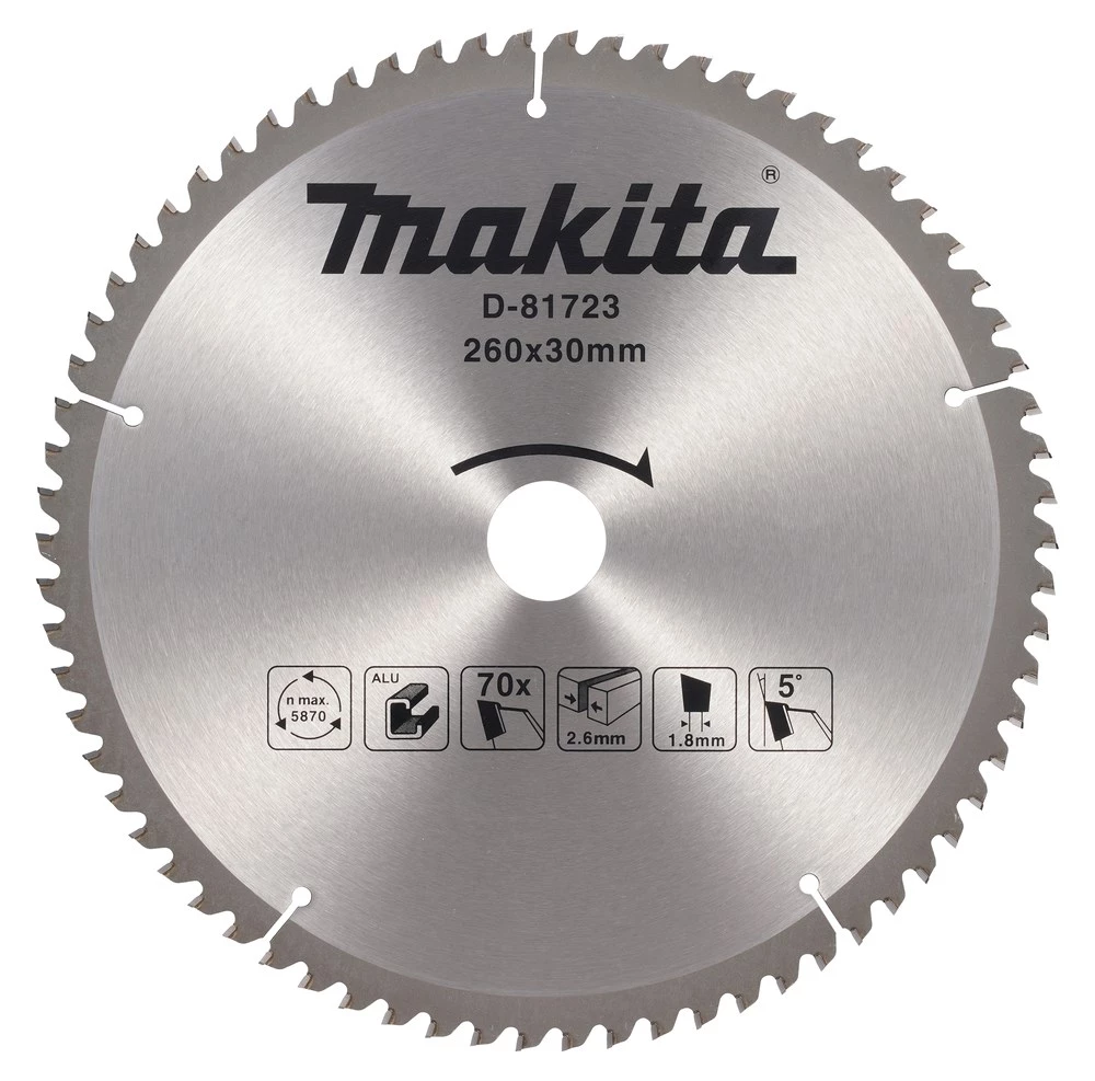 MAKITA ripa zāģim 260x30x70T TCT ATB