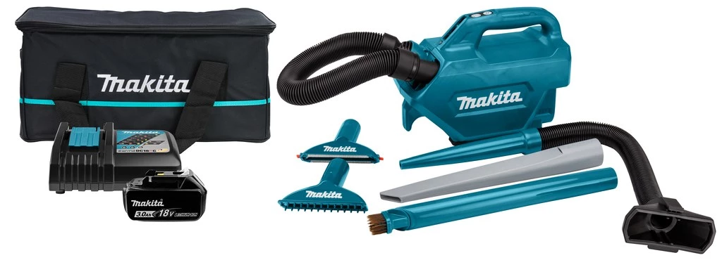 Makita DCL184RF LXT 18V bezvadu putekļsūcējs